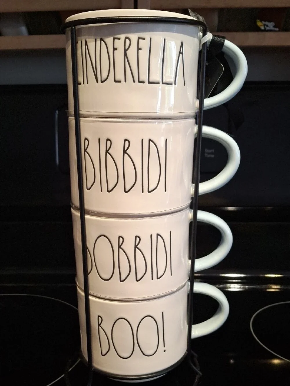 NWT Rae Dunn Cinderella Stackable Mug Set - Picture 2 of 5